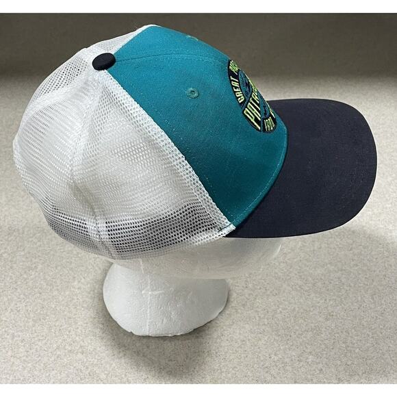 Patagonia Great Pacific Iron Works Mesh Snapback Cap Trucker Baseball Hat - Picture 5 of 9